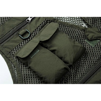 Lato na świeże powietrze taktyczne kamizelka wędkarska kurtki mężczyźni Safari kurtka wiele kieszeni podróży kurtki bez rękawów s-7xl plus rozmiar, ZA561 4